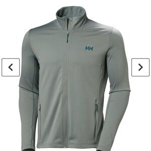 Helly Hansen Men's Versalite Fleece Jacket in Cactus Green/Gray Size M